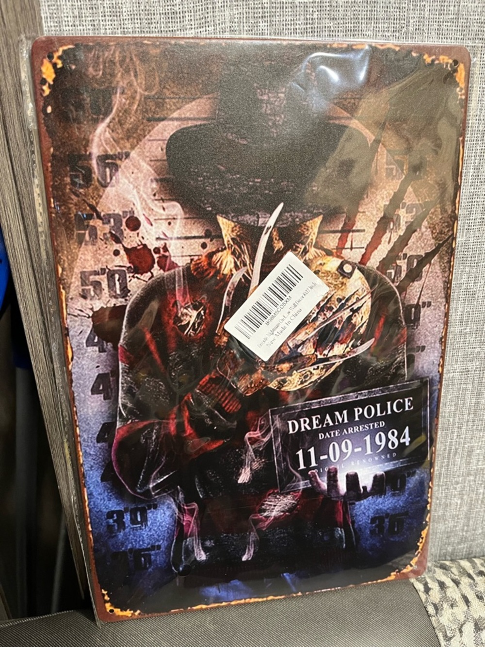 Nightmare On Elm Street Dream Police Freddy Kruger 8"x12" Metal Sign Halloween